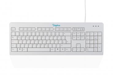 CK10, kabelgebundene Tastatur, Deutsches Layout (QWERTZ), 105 Tasten 
