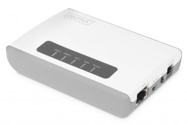 2-Port USB 2.0 Wireless Multifunktions-Network Server, 300 Mbps 