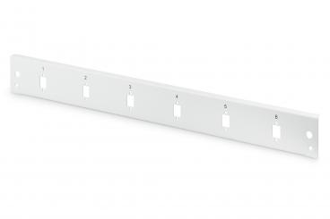 Glasfaser Spleißbox Frontblende, Schnellverschluss, 6x SC SX, LC DX 