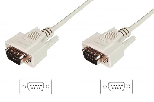 Datatransfer Anschlusskabel, D-Sub9/St - D-Sub9/St 