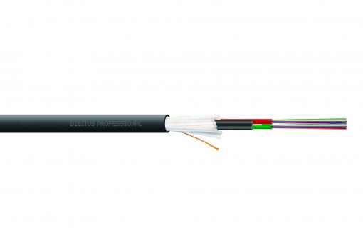 Verlegekabel Innen/Außen A/I-DQ (ZN) BH 50/125 µ OM3, 48 Fasern, BauPVO Dca, LSZH 